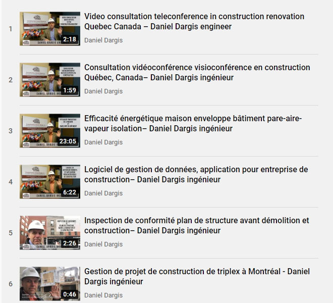 Daniel Dargis Youtube vidéo